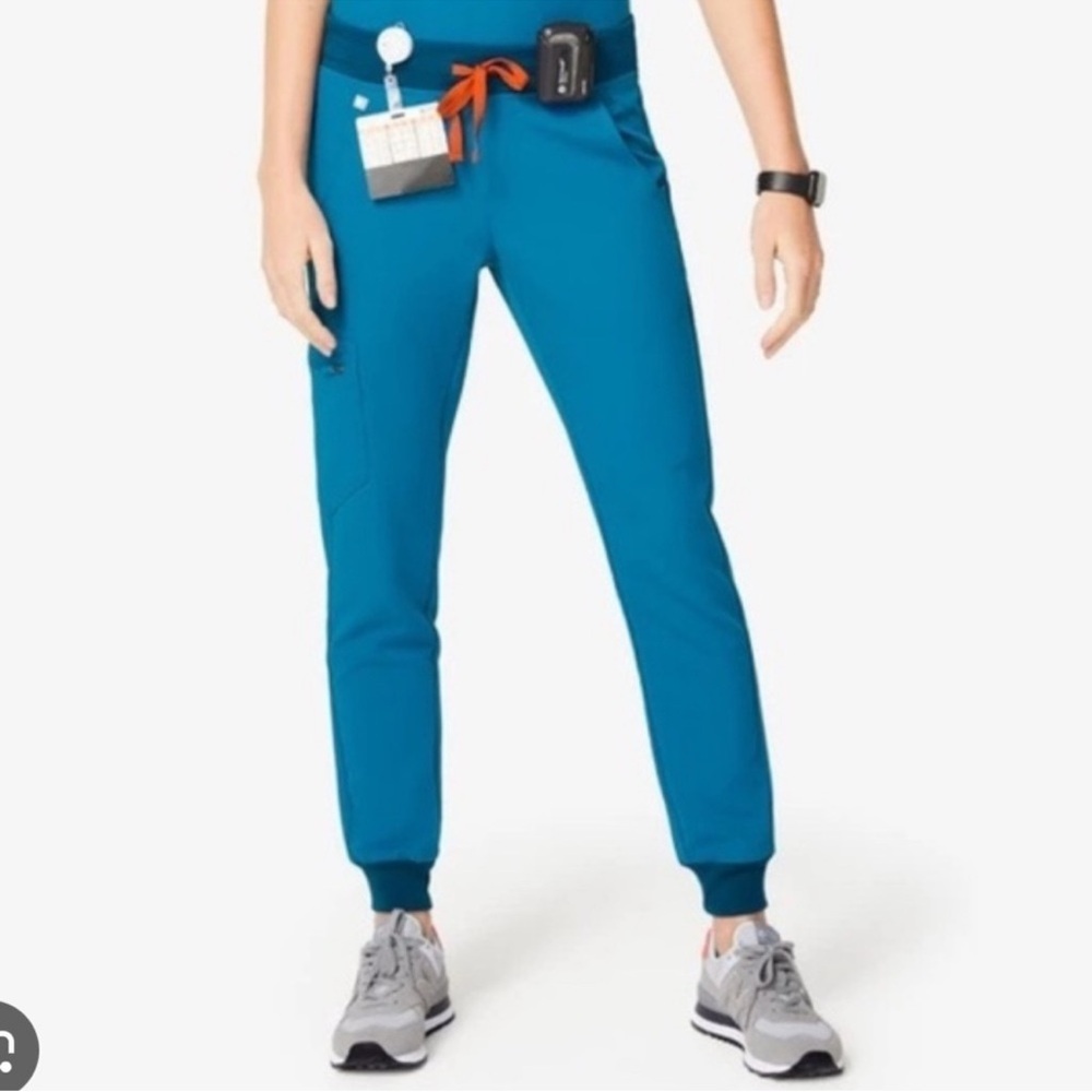 Figs Alps Blue Zamora Jogger Scrub Pants Womens XS